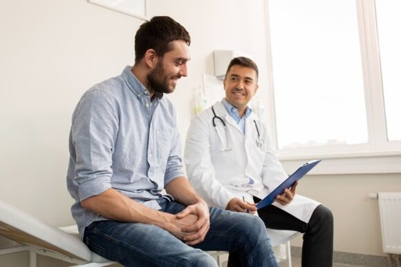 Consultation with a doctor for rehabilitation after penis enlargement with conjunctotomy